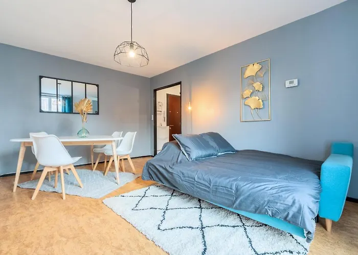 Grand T2 à 8mn De Lille Et Stadium Terrasse Et Parking Privé